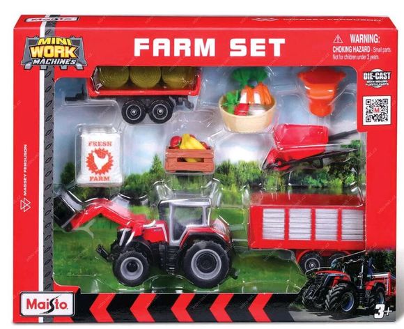 Maisto 12567MF Farmársky set, Massey Ferguson